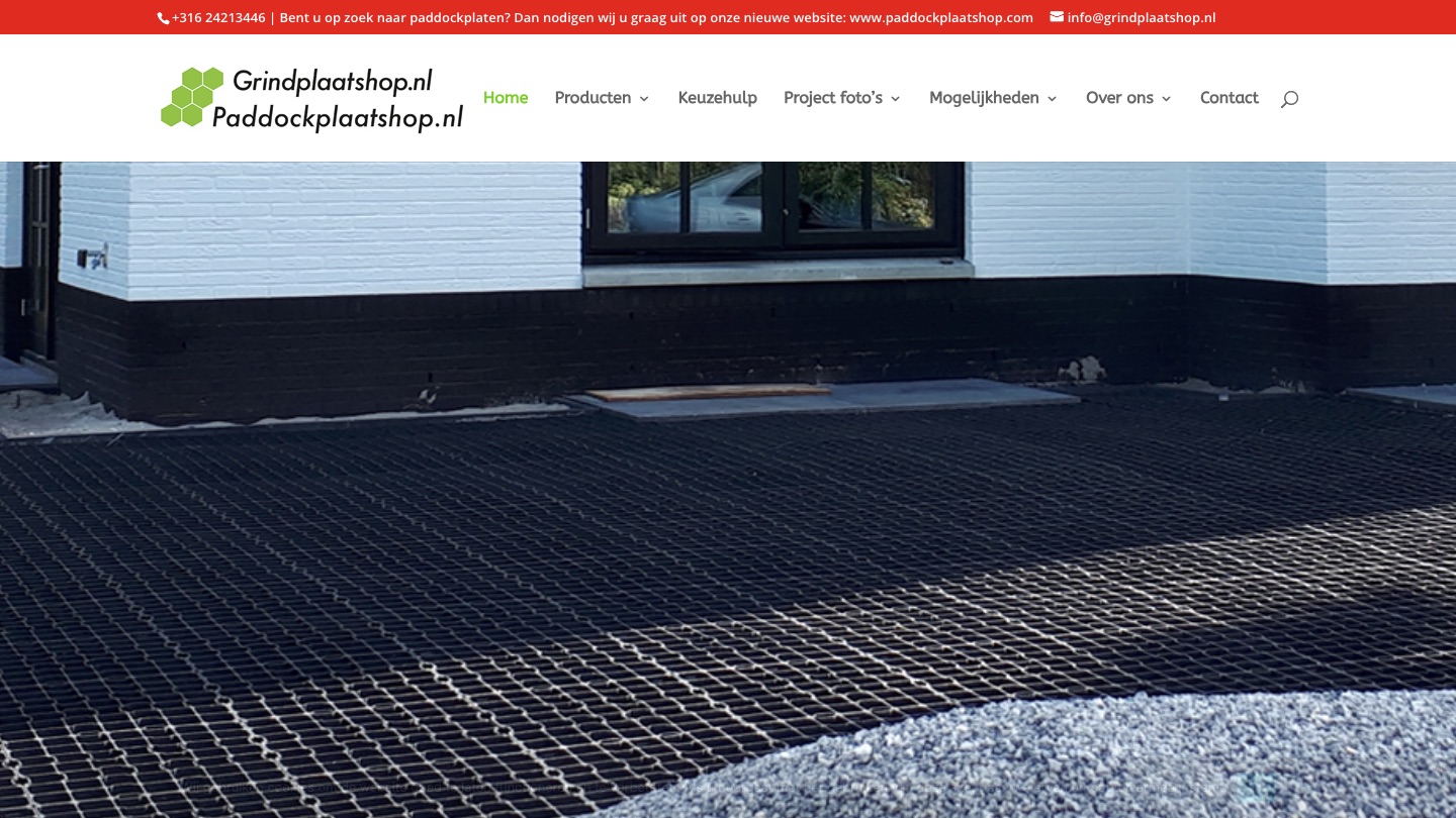 Paddockplaatshop / Grindplaatshop op De Pionier in Nieuw-Vennep